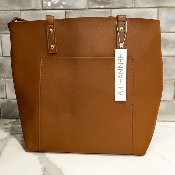 NWT Henny + Lev 2-in-1 Everyday Tote - Camel - Picture 2 of 3